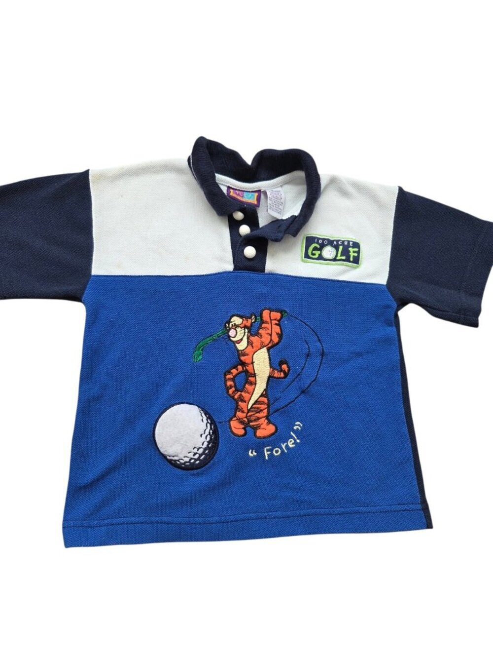 Vintage Disney’s Winnie The Pooh Polo Tigger Shirt Boys 5 Short Sleeve
